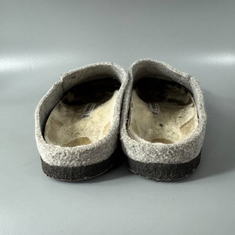 Birkenstock Zermatt Shearling Wool Felt, Light Gray, Size 39 - Picture 9 of 15